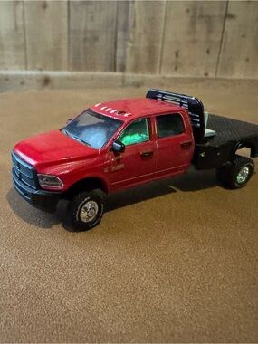 Custom Red Flatbed 2018 Ram 3500